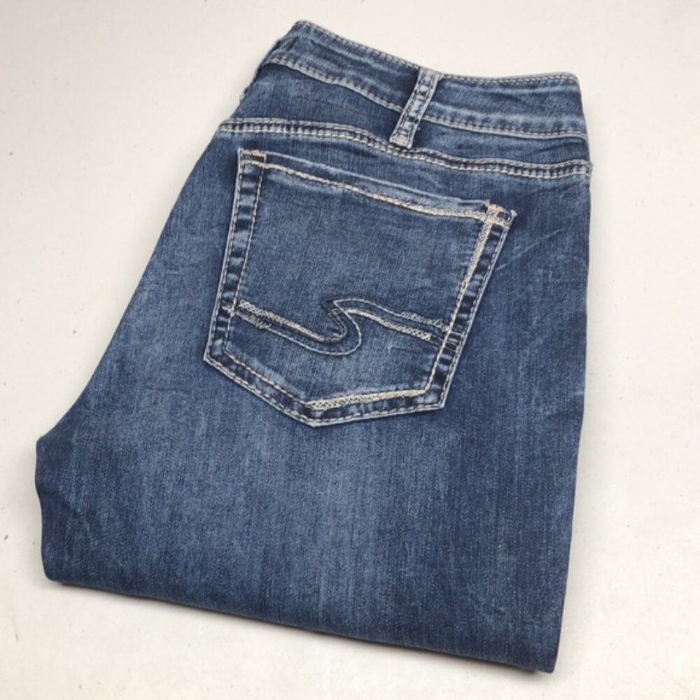 SILVER AVERY HIGH-RISE SKINNY JEANS 33x29 ⭐️